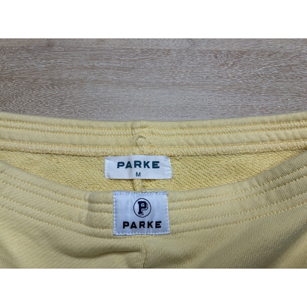 Parke Mini Heritage Terry Sweatshorts in Peel Yellow Size Medium Summerland 2025 - Picture 3 of 7